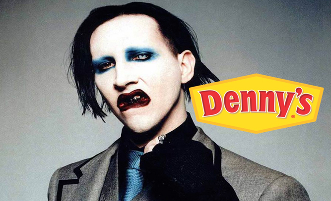 Marilyn Manson Threatens To Sue Denny's Restaurants After They 'Allowed' Him To Be Assaulted While Dining There