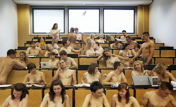 Nude At High School